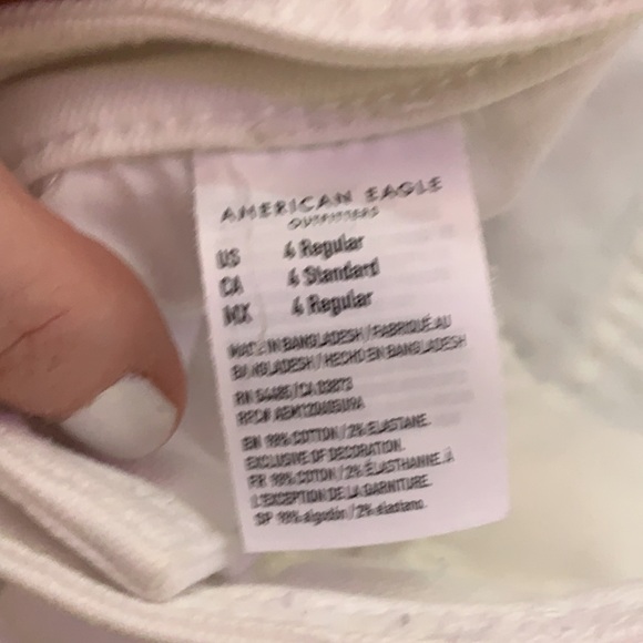 White denim American Eagle’s size, size 4 - Picture 3 of 4